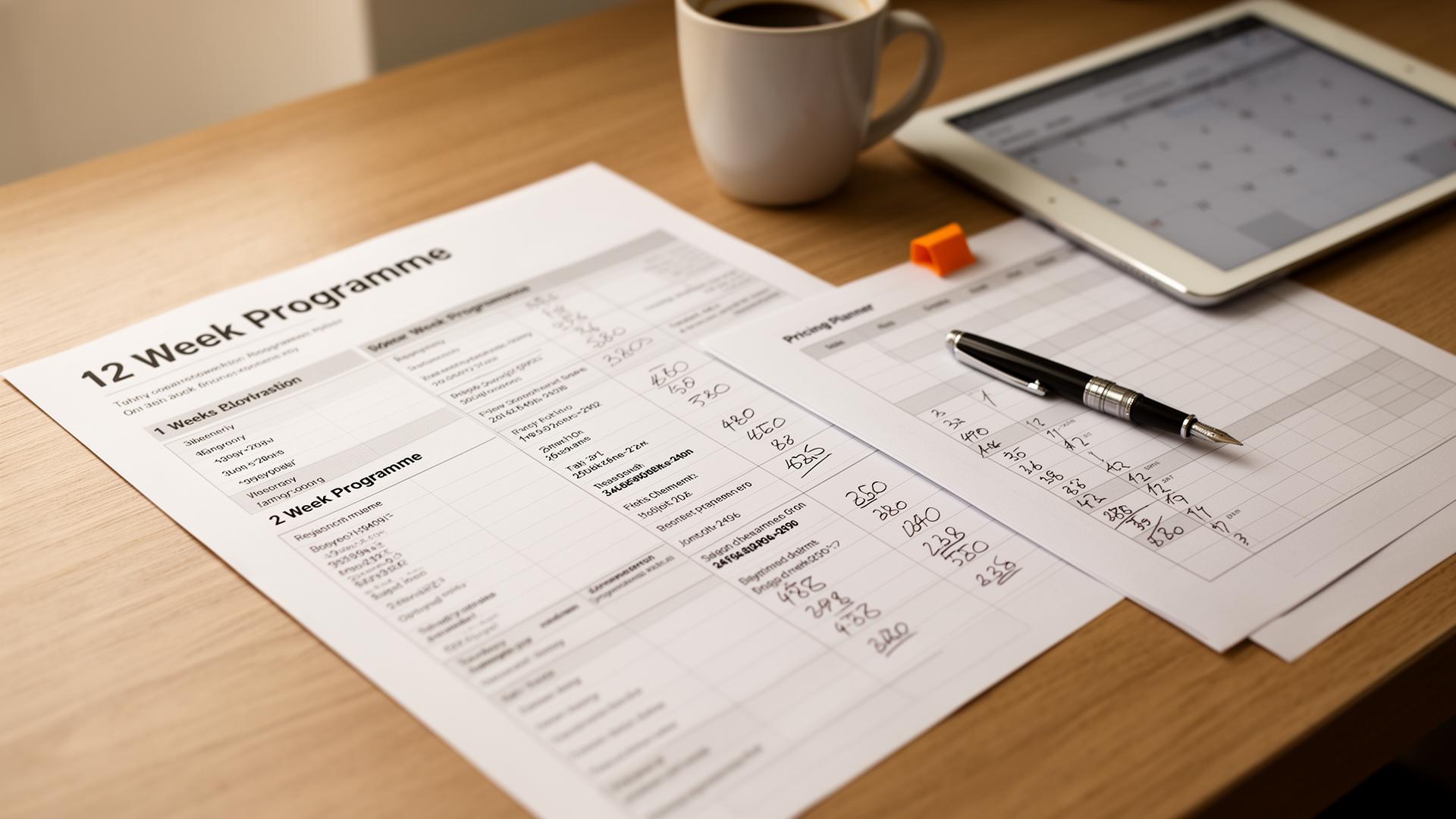 How to price a 12-week coaching programme